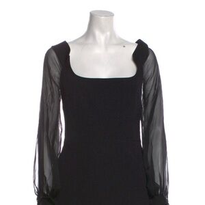 Stunning Safiyaa black silk top